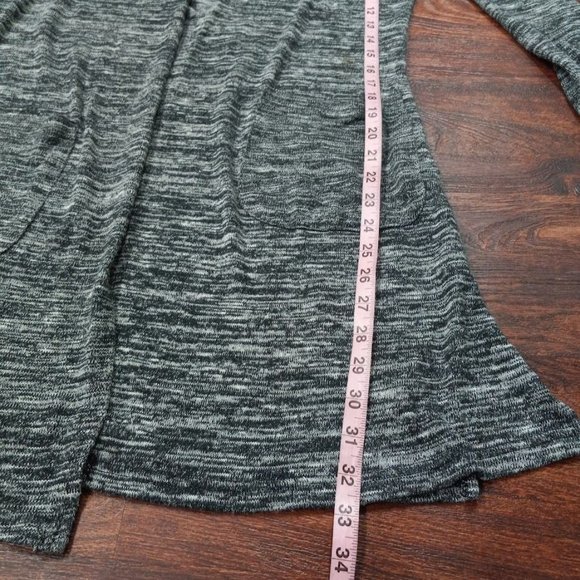 CQ By CQ Basic Long Sleeve Open Front Pullover Cardigan Black Women's Large - Picture 10 of 10